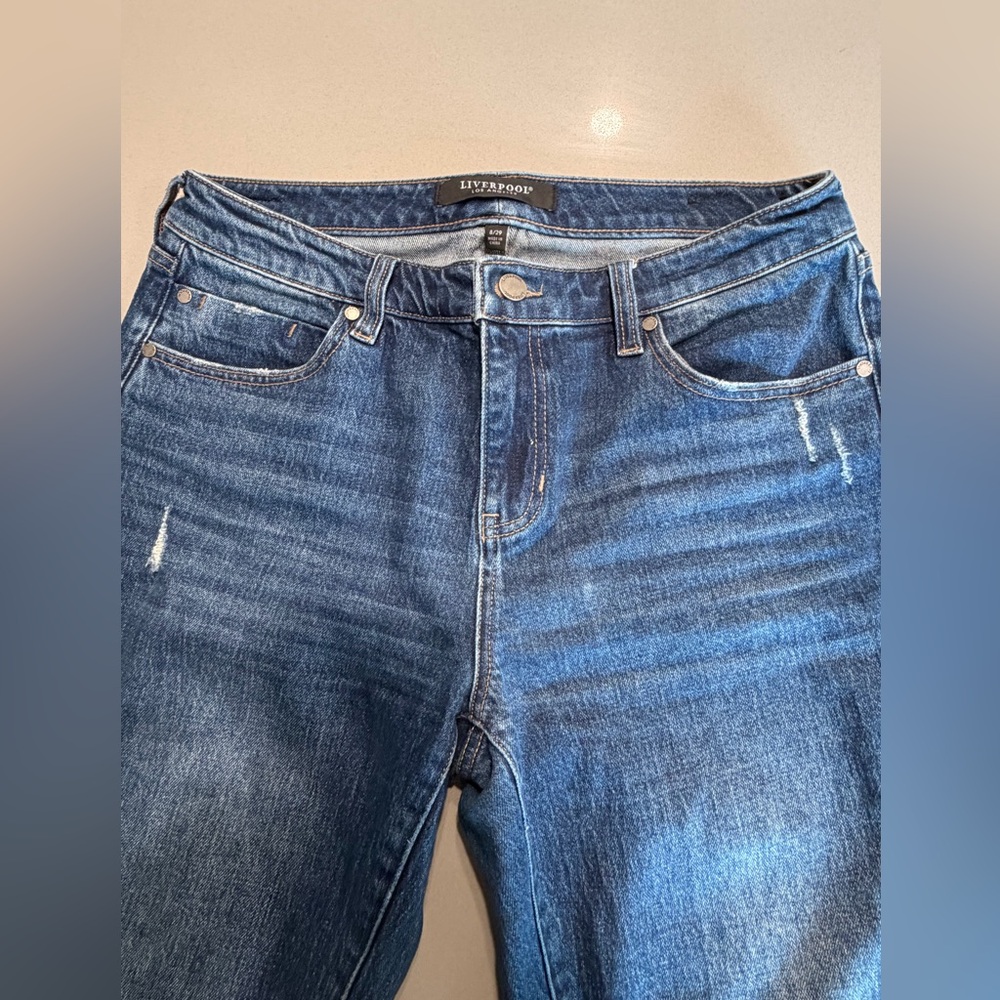 Liverpool Women's High Rise Dark Blue Jeans